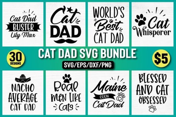 About Cat Dad SVG Bundle Vol 1