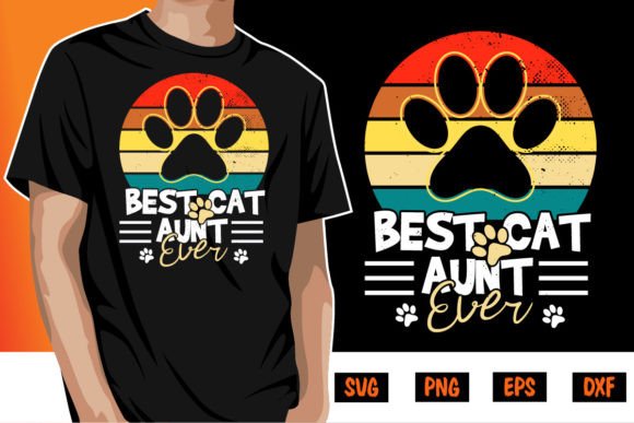 Best Cat Aunt Ever Cat Lover Design