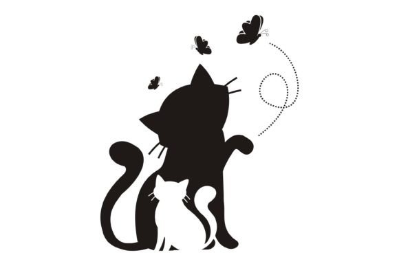 Cat and Butterfly Vector Review