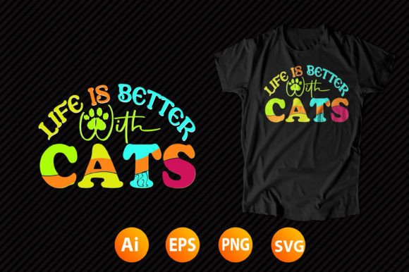 Cat T-shirt Design 2 Review