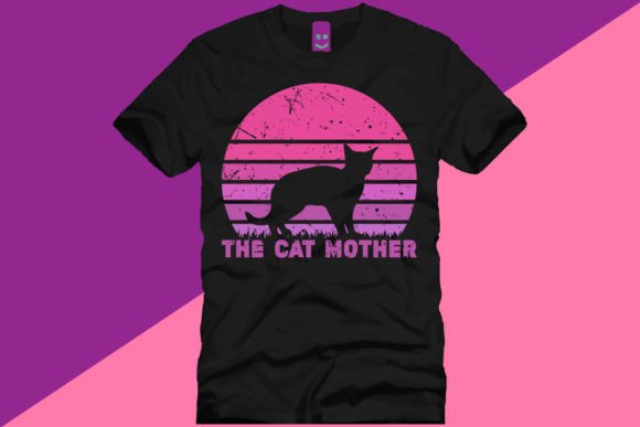 The CAT MOTHER VINTAGE T SHIRT DESIGN